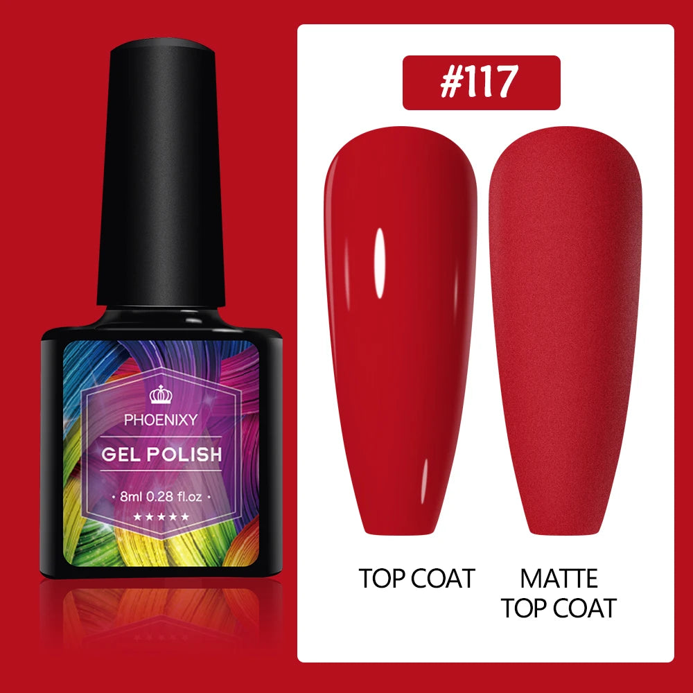 UV LED Gel Nail Polish 70 Colors Glitter 7ml