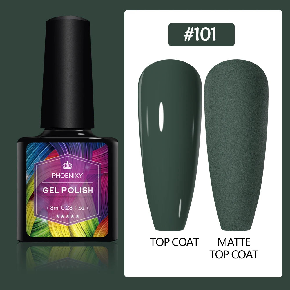 UV LED Gel Nail Polish 70 Colors Glitter 7ml