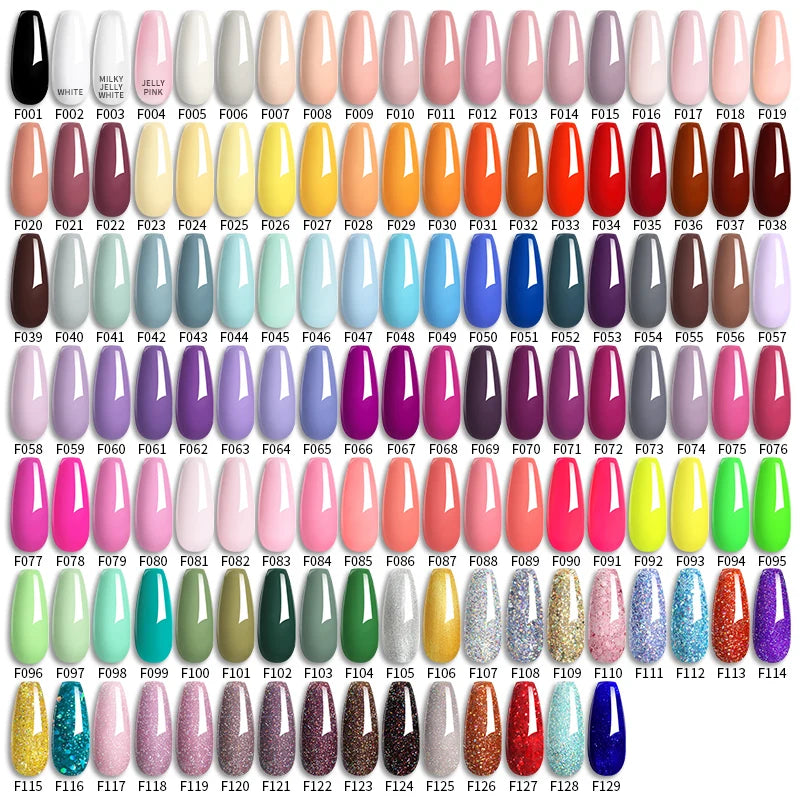 LILYCUTE 5pc/Set 7ML Semi Permanent UV Gel Polish Long Lasting Design