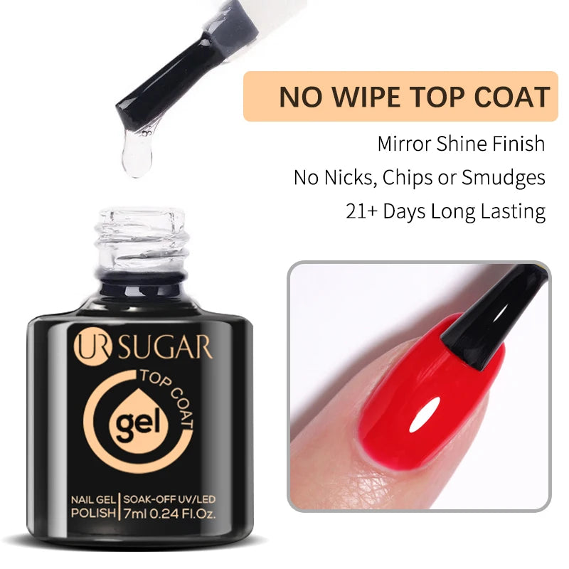 UR SUGAR 7ml Glass Bottle Color Gel Nail Polish Semi-permanent