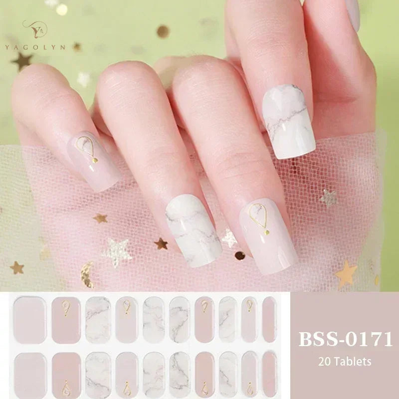 1 Sheet Semi-Cured Gel Nail Strips