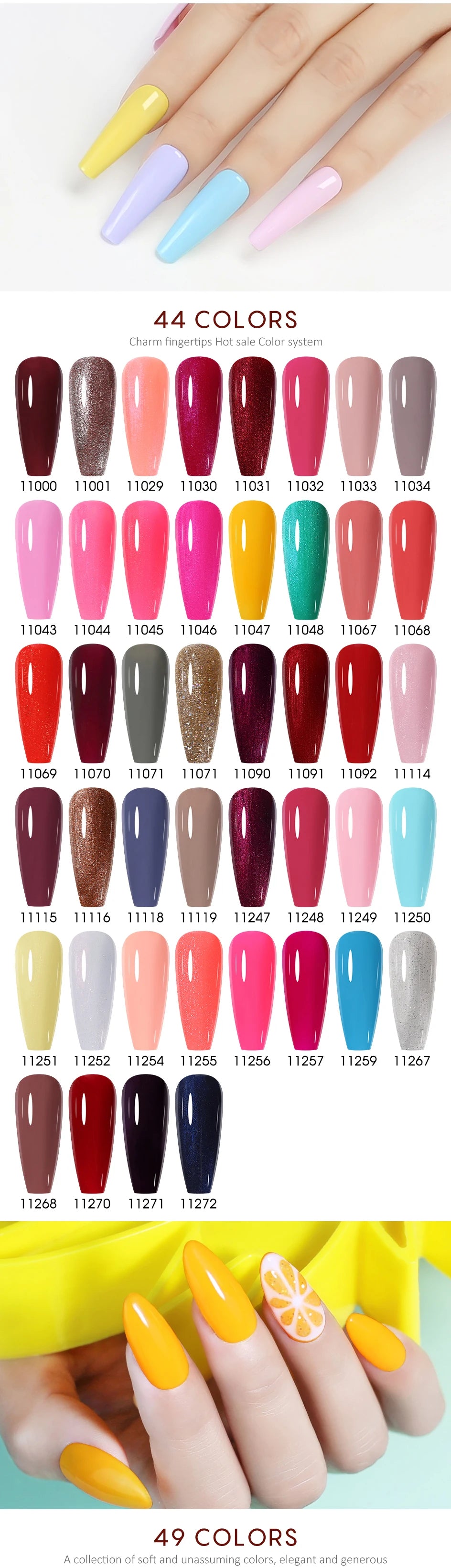 NAILCO 15ml Transparent Nude Color Series Jelly Gel Nail Polish