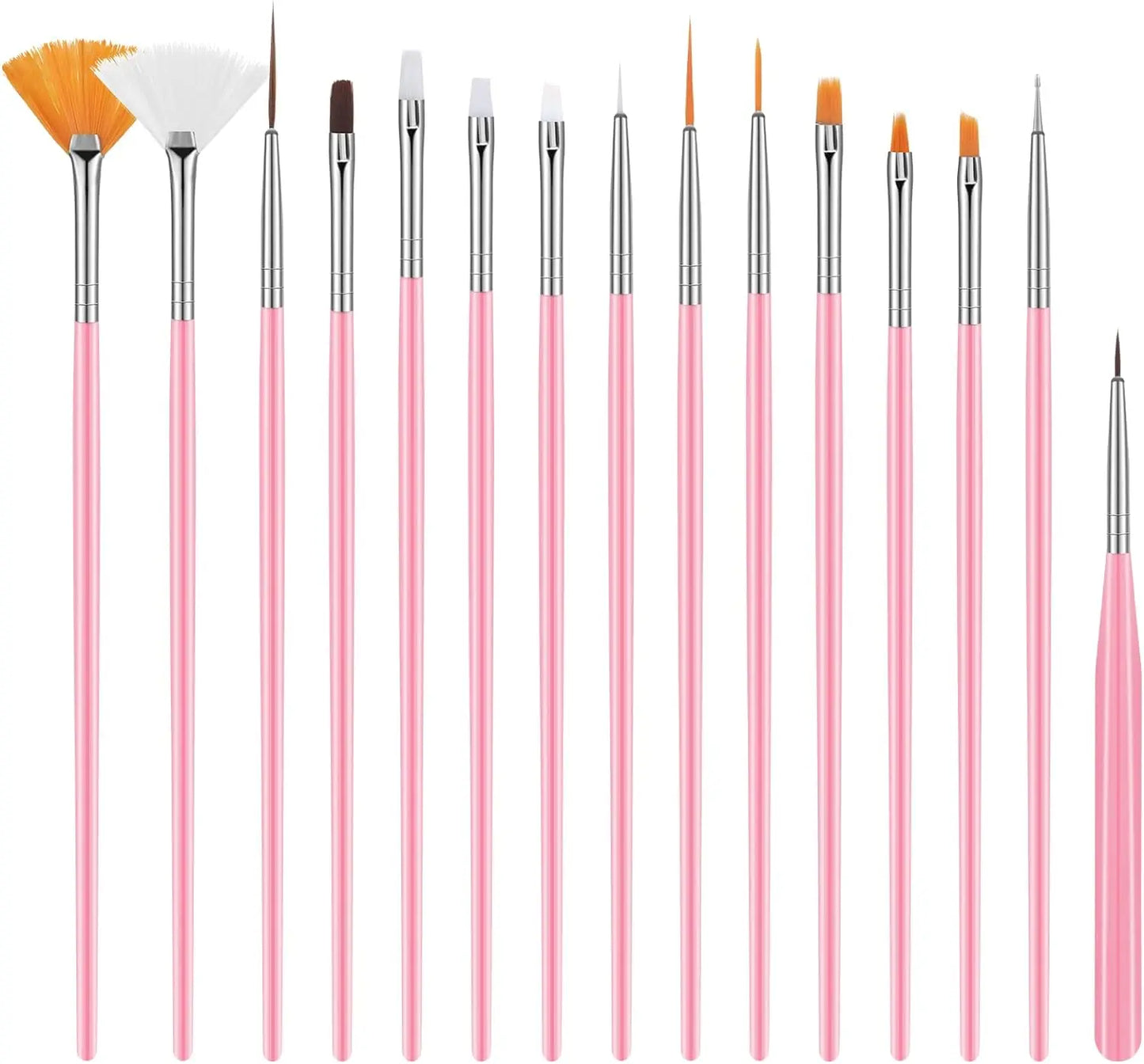 YIKOOLIN 15pcs Nail Paint Brushes Set