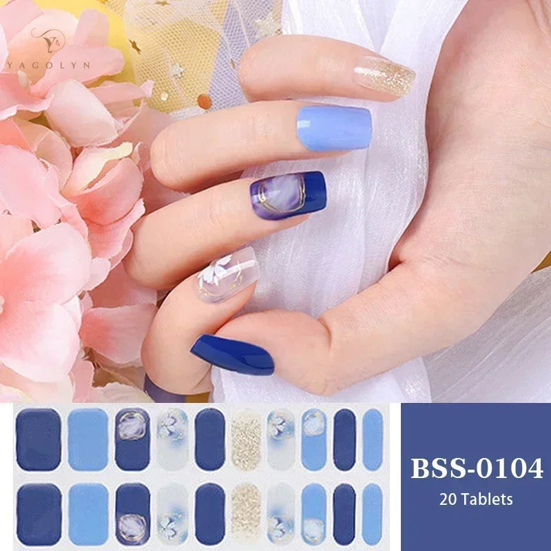 1 Sheet Semi-Cured Gel Nail Strips