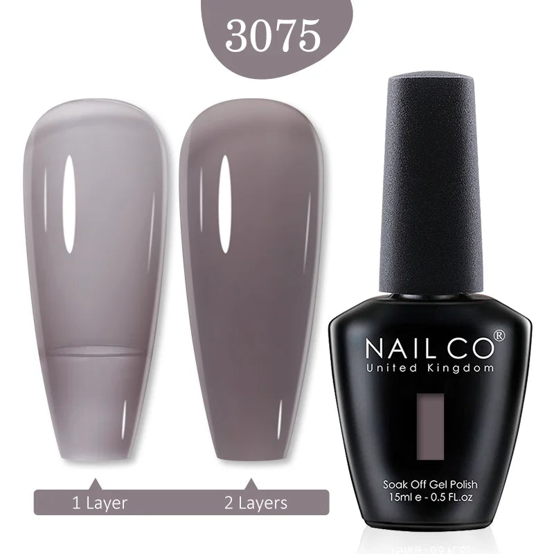 NAILCO 15ml Transparent Nude Color Series Jelly Gel Nail Polish