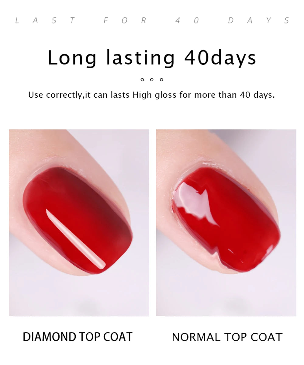 Vendeeni 15ml Diamond Top Coat For Gel Nail Polish