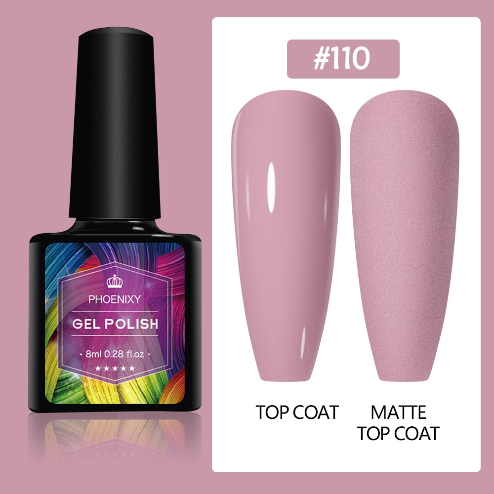 UV LED Gel Nail Polish 70 Colors Glitter 7ml