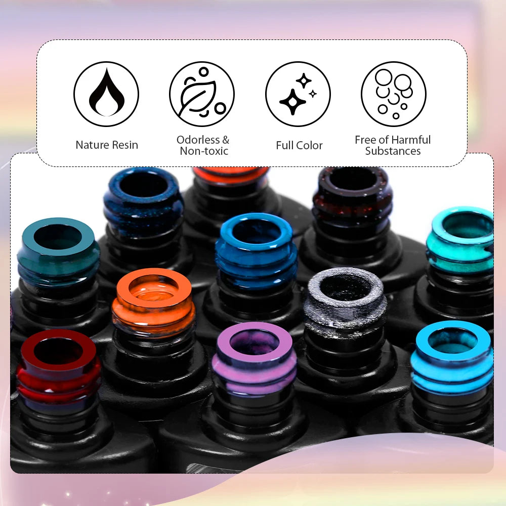 UV LED Gel Nail Polish 70 Colors Glitter 7ml