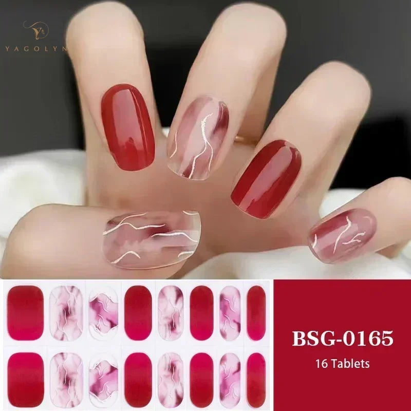 1 Sheet Semi-Cured Gel Nail Strips