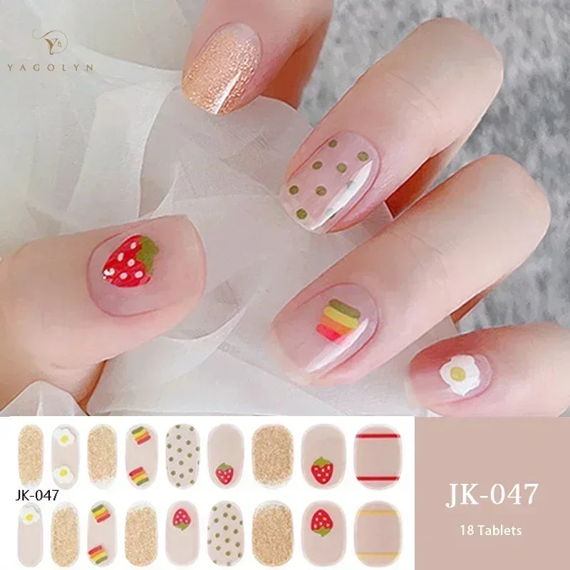 1 Sheet Semi-Cured Gel Nail Strips