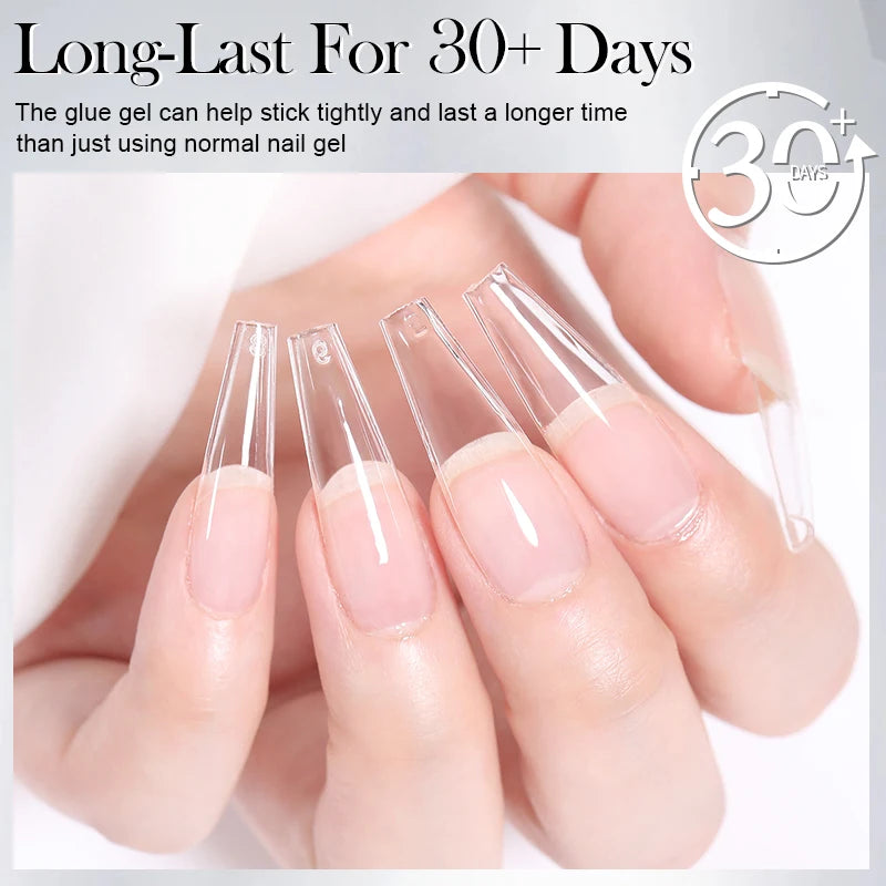 BORN PRETTY 30ml Solid Nail Tips Gel with 24Pcs