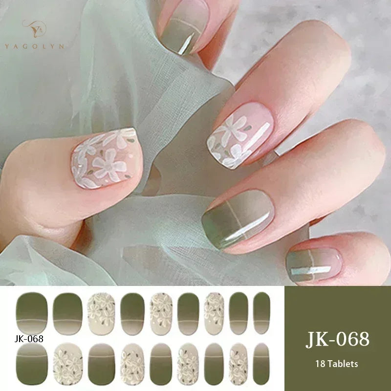 1 Sheet Semi-Cured Gel Nail Strips