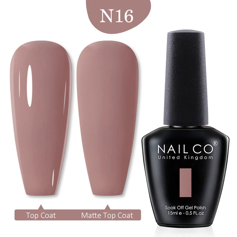 NAILCO 15ml Transparent Nude Color Series Jelly Gel Nail Polish