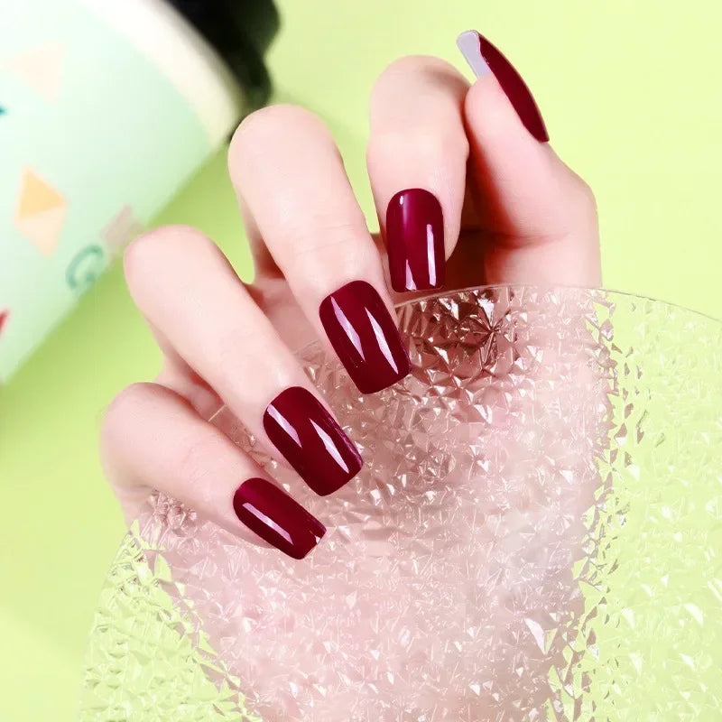 1 Sheet Semi-Cured Gel Nail Strips Waterproof