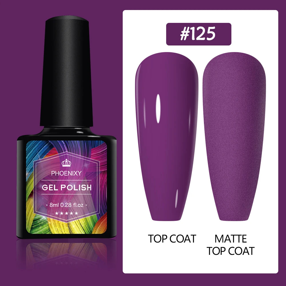UV LED Gel Nail Polish 70 Colors Glitter 7ml