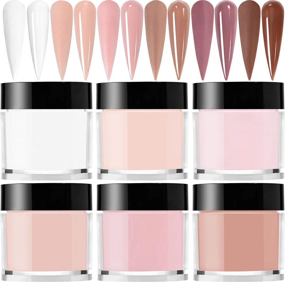 6 Colors/Set Professional Acrylic Powder