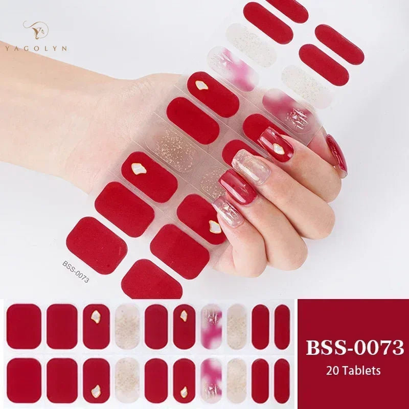 1 Sheet Semi-Cured Gel Nail Strips