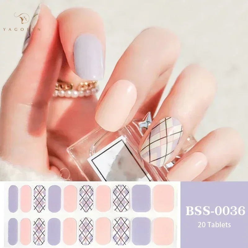 1 Sheet Semi-Cured Gel Nail Strips