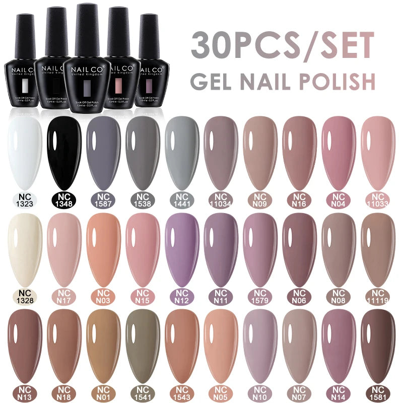 NAILCO 15ml 20/30pcs Gel Nail Polish Set