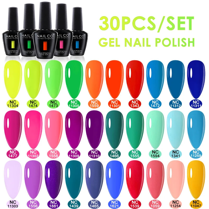 NAILCO 15ml 20/30pcs Gel Nail Polish Set