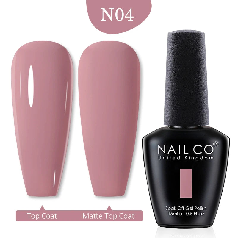 NAILCO 15ml Transparent Nude Color Series Jelly Gel Nail Polish