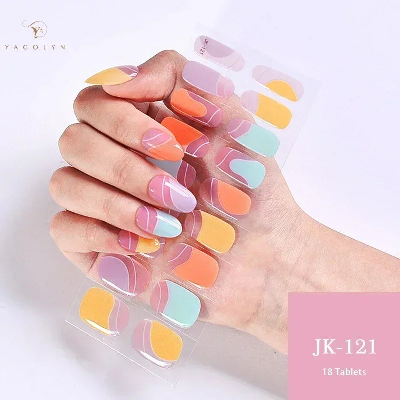 1 Sheet Semi-Cured Gel Nail Strips