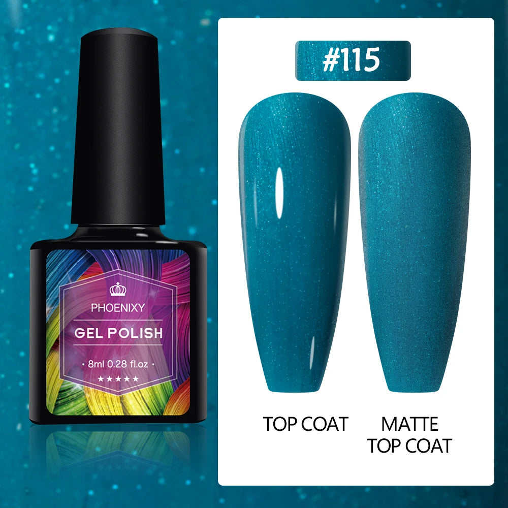 UV LED Gel Nail Polish 70 Colors Glitter 7ml