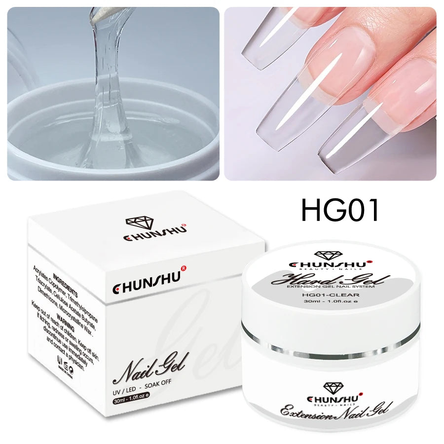 30ML Hard Gel For Nail Extension Milky White