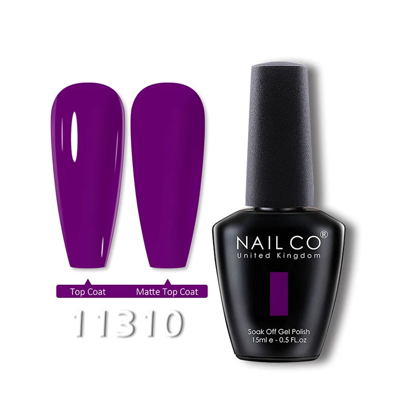 NAILCO 15ml Translucent Gel Nail Polish Semi-permanent Varnish
