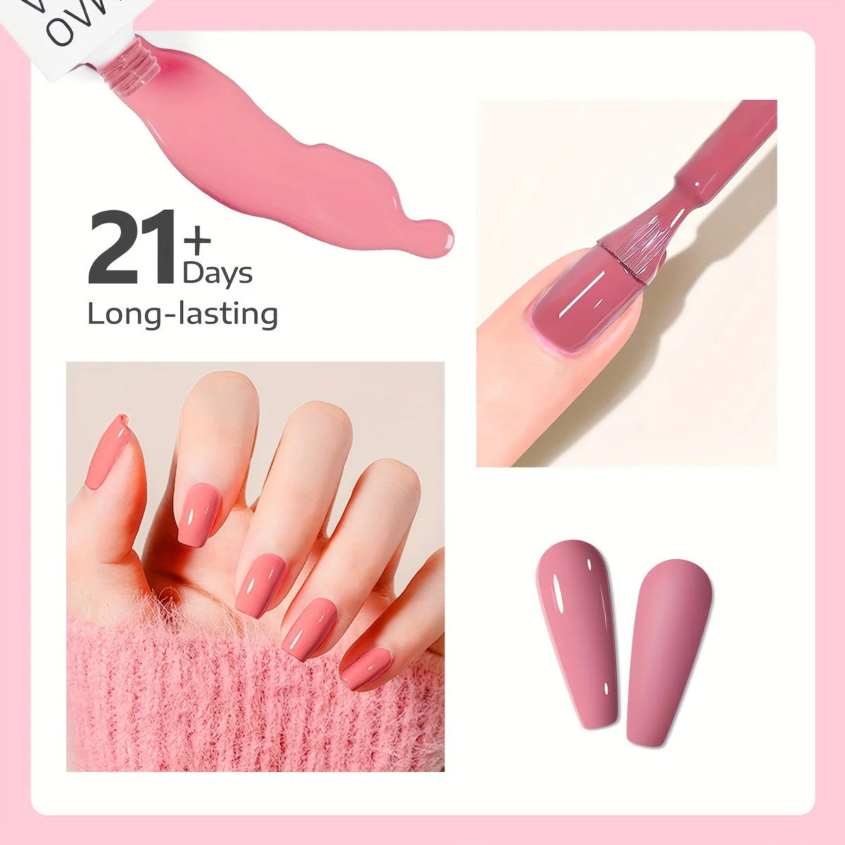 Maomia Nail Gel Polish 8pcs Set Crayon Colors