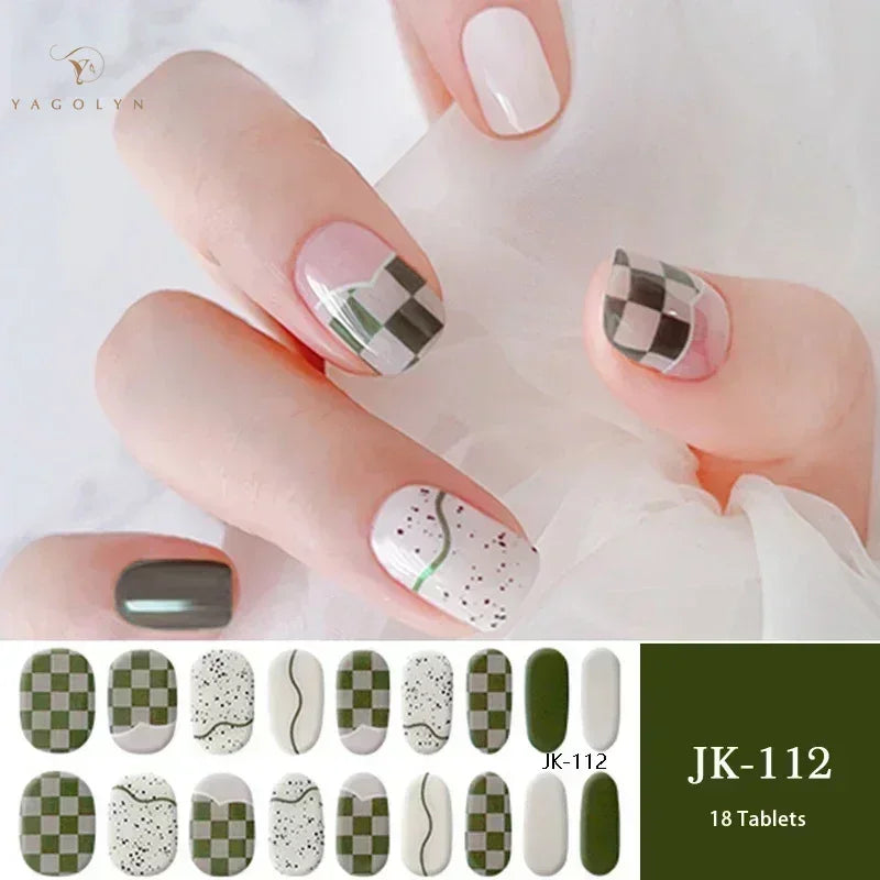 1 Sheet Semi-Cured Gel Nail Strips