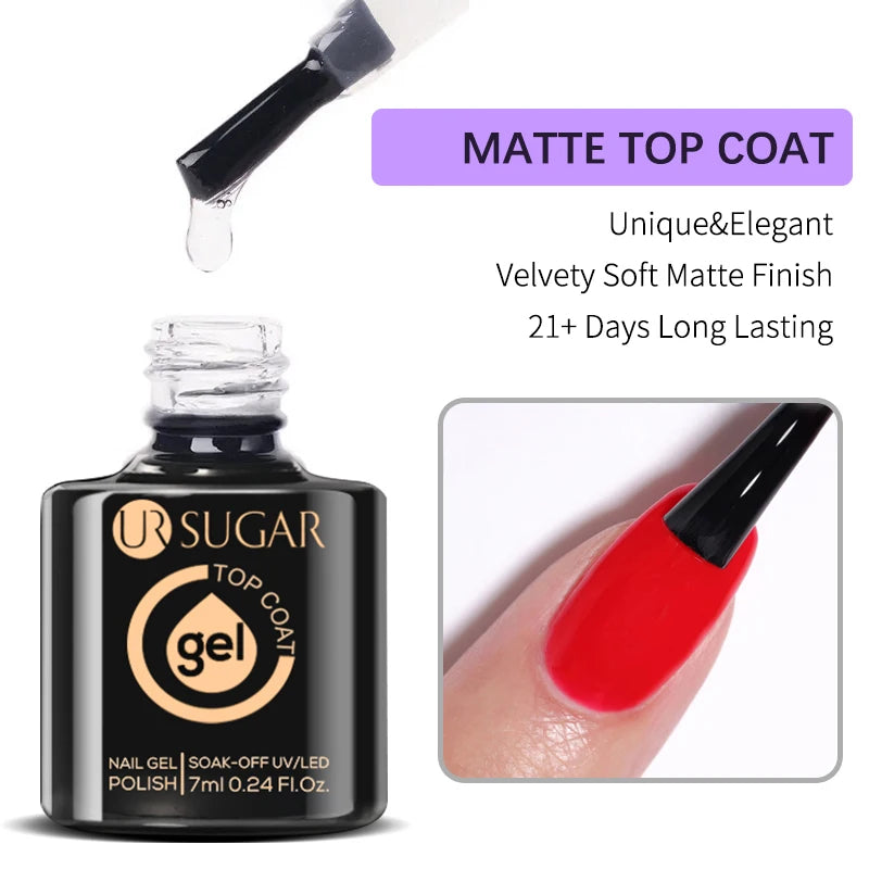UR SUGAR 7ml Glass Bottle Color Gel Nail Polish Semi-permanent