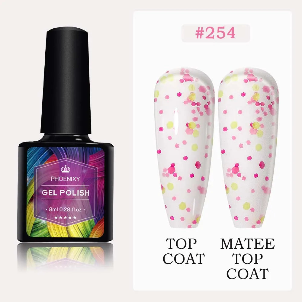 UV LED Gel Nail Polish 75 Colors Glitter 7ml