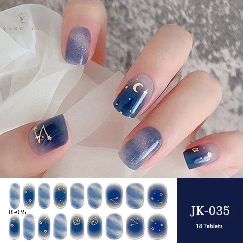 1 Sheet Semi-Cured Gel Nail Strips
