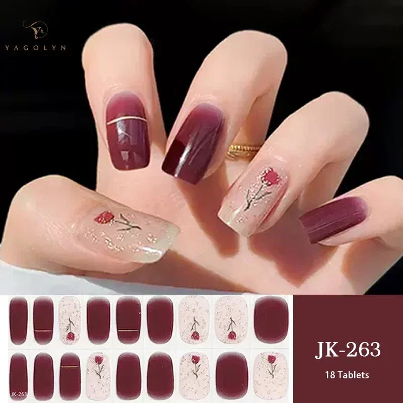1 Sheet Semi-Cured Gel Nail Strips