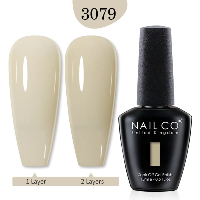 NAILCO 15ml Transparent Nude Color Series Jelly Gel Nail Polish