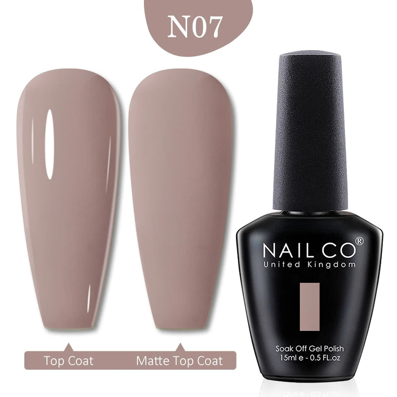 NAILCO 15ml Transparent Nude Color Series Jelly Gel Nail Polish