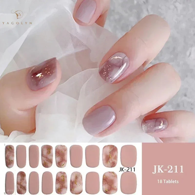 1 Sheet Semi-Cured Gel Nail Strips