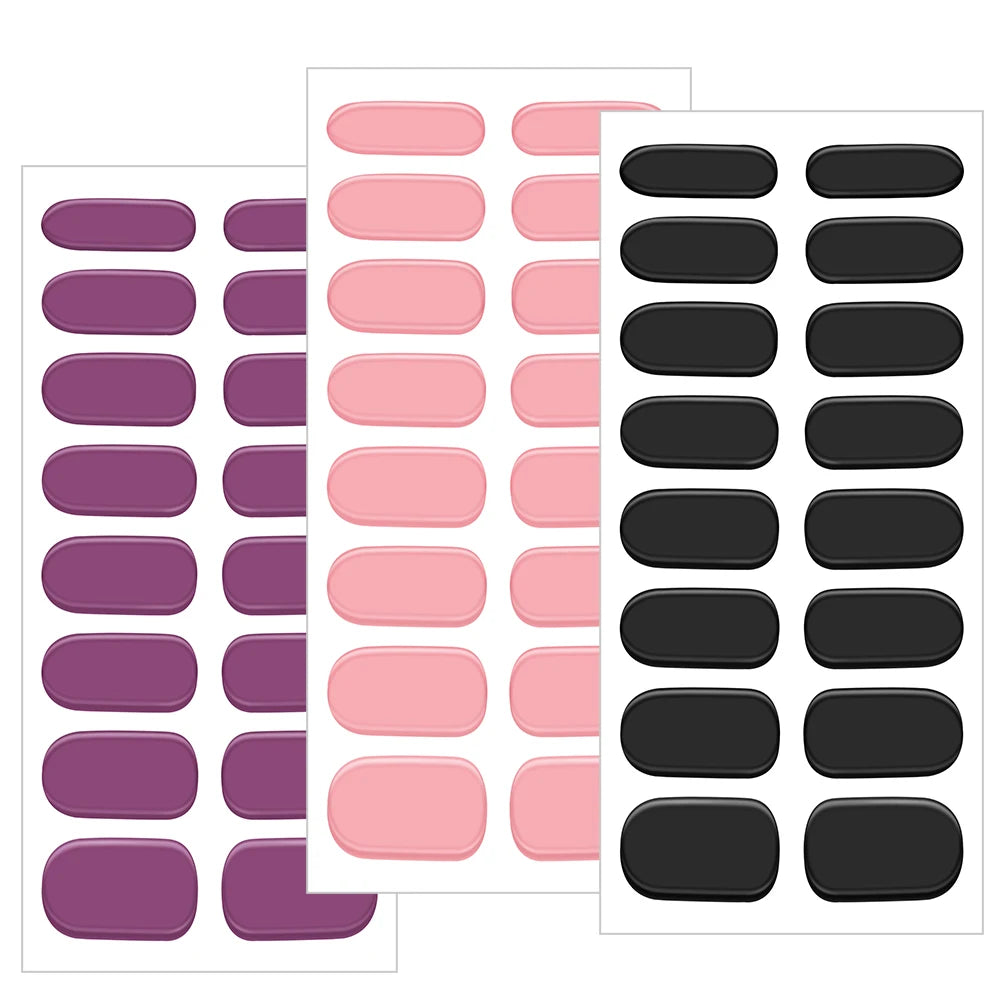 1 Sheet Semi-Cured Gel Nail Strips Waterproof Long Lasting