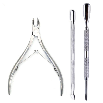4 Pcs/Set Professional Stainless Steel Nail Care Manicure Kits