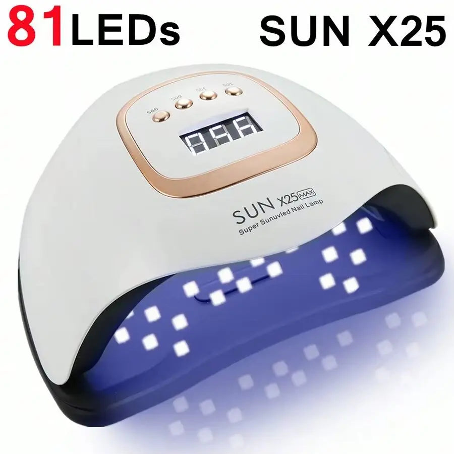 Professional UV LED Nail Lamp for Nails Gel Polish Fast Curing Dryer with 81 LEDs 4 Timer Setting