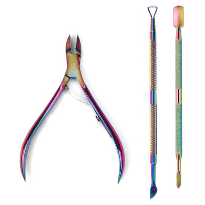 4 Pcs/Set Professional Stainless Steel Nail Care Manicure Kits