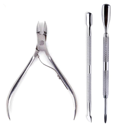 4 Pcs/Set Professional Stainless Steel Nail Care Manicure Kits