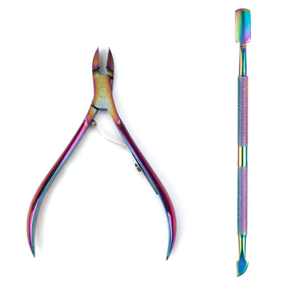 4 Pcs/Set Professional Stainless Steel Nail Care Manicure Kits