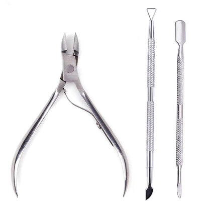 4 Pcs/Set Professional Stainless Steel Nail Care Manicure Kits