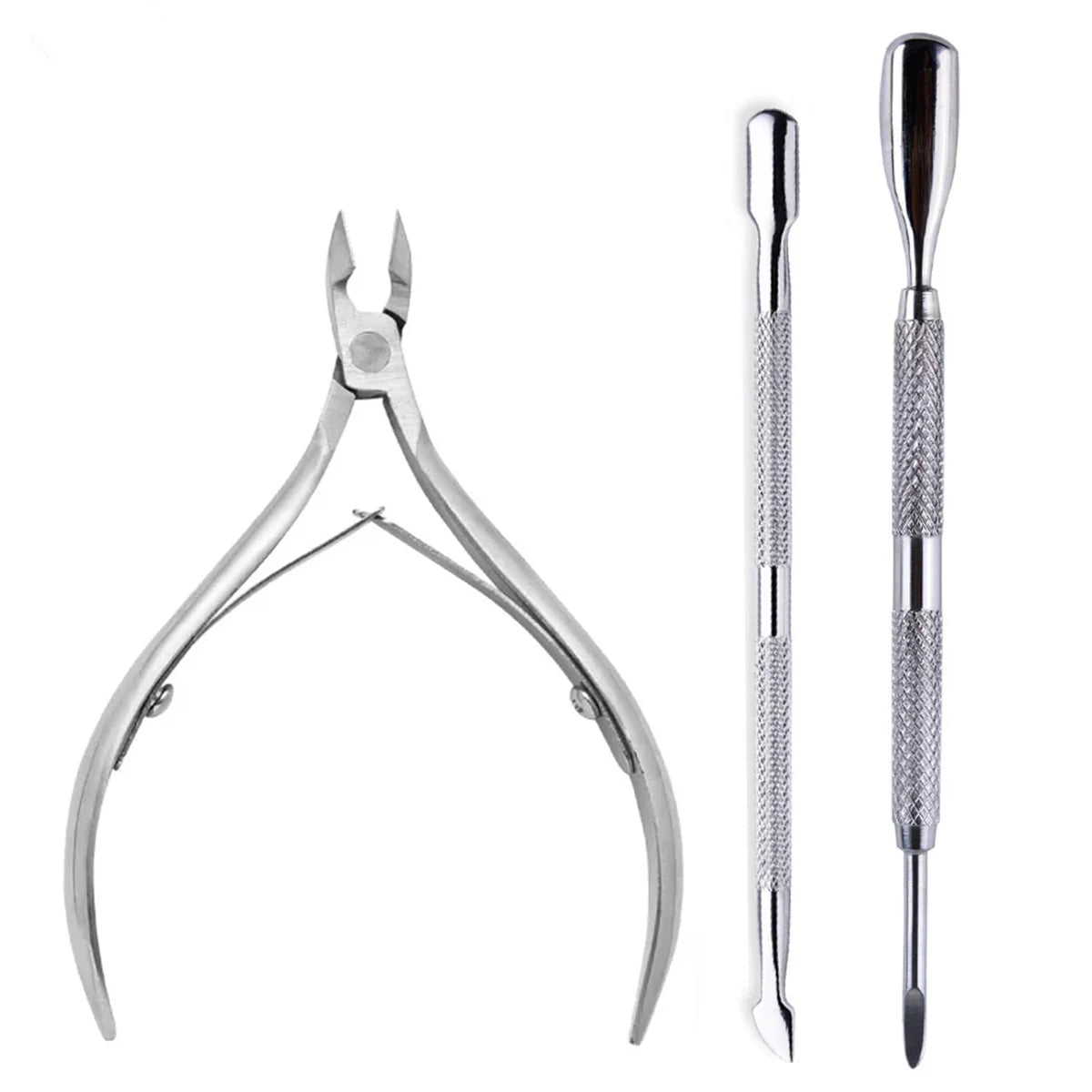 4 Pcs/Set Professional Stainless Steel Nail Care Manicure Kits