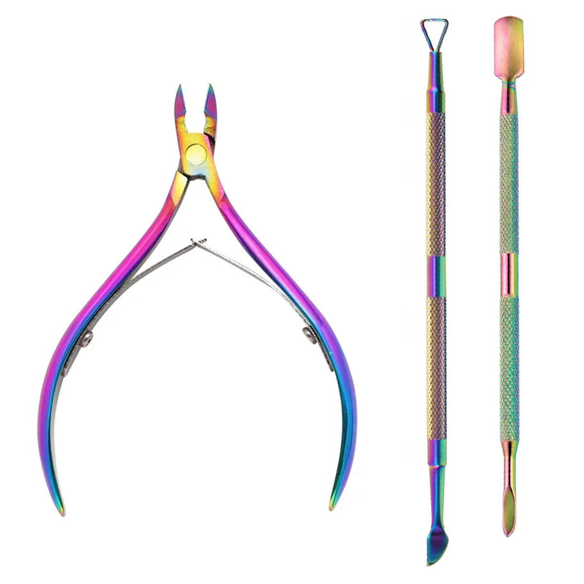 4 Pcs/Set Professional Stainless Steel Nail Care Manicure Kits