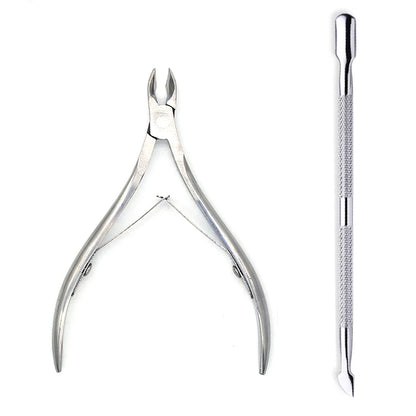 4 Pcs/Set Professional Stainless Steel Nail Care Manicure Kits