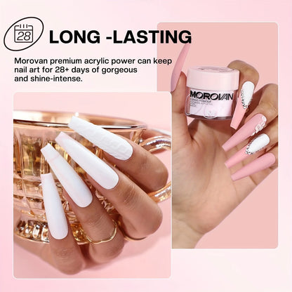 3-in-1 Beige/Pink Acrylic Nail Powder