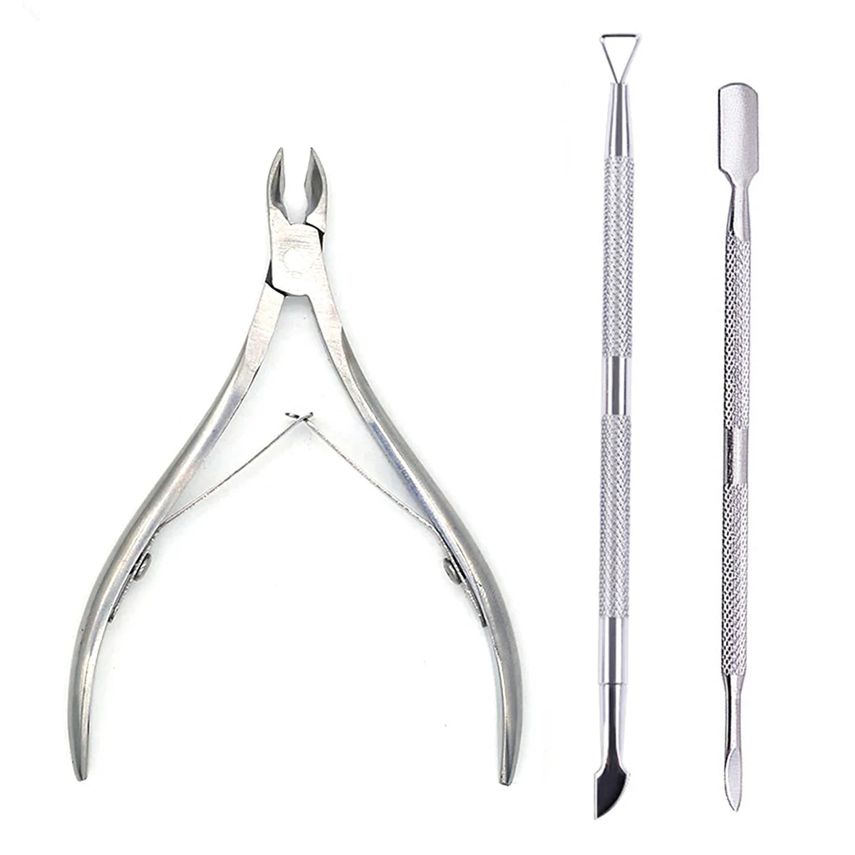 4 Pcs/Set Professional Stainless Steel Nail Care Manicure Kits